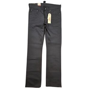 New Levis 513 Jeans Mens 34x34 Black Slim Straight Fit Stretch Denim Pants